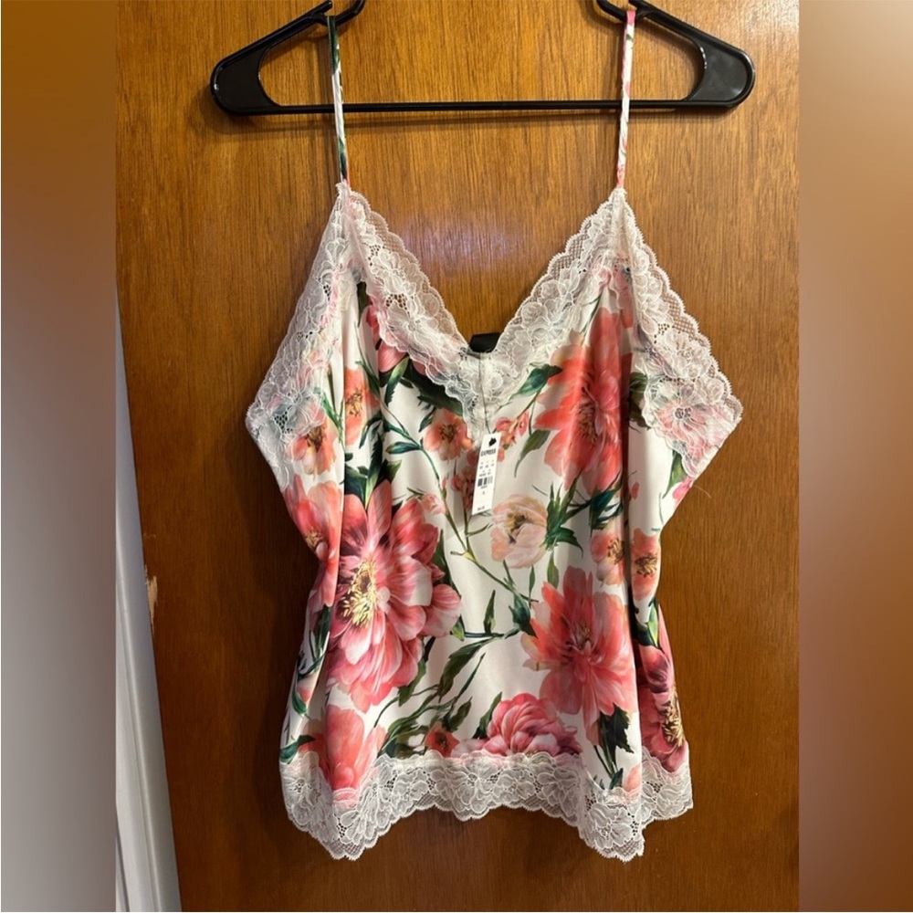 Express Floral Silky Lace Cami